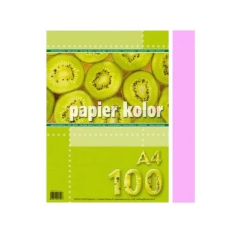 Papier Ksero Kolor A4 Kreska 80g 100ark Różowy_27386