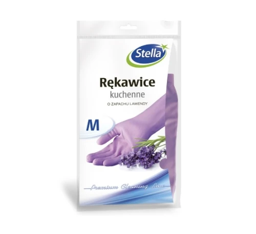 Rękawice gumowe Lawenda "M" Stella _60831