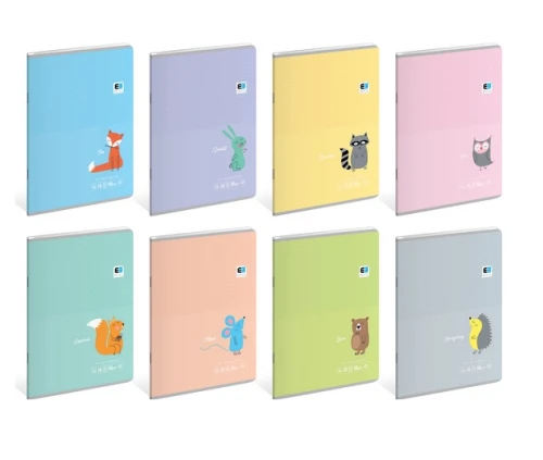 Zeszyt A5 linia 16 kartek B&B Kids Pastel Interdruk  _61391