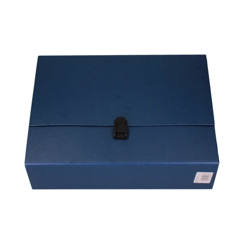 Teczka z rączką A4 granatowa 10cm Delfin_38989
