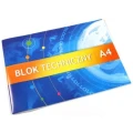 Blok Techniczny A4 biały 10k 250g Kreska_53063