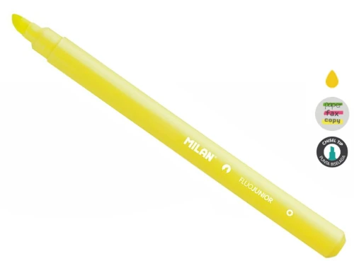 Zakreślacz fluorescencyjny żółty 1-4mm Milan Junior _61667